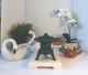 Vintage Japanese Cast Iron (Black) Pagoda Lantern Toro Garden Candle Holder