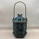 Vintage Japanese Ikebana Cast Iron Butterflies Hanging Pagoda Lantern