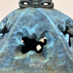 Vintage Japanese Ikebana Cast Iron Butterflies Hanging Pagoda Lantern