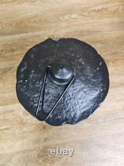 Vintage Japanese Lantern Cast Iron Garden Lamp Birds Bamboo Motif Candle Pagoda