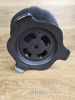 Vintage Japanese Lantern Cast Iron Garden Lamp Birds Bamboo Motif Candle Pagoda