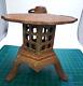 Vintage Japanese Style Heavy Cast Iron Garden Lantern Pagoda Rustic