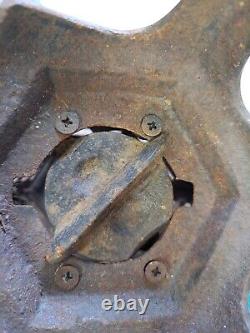 Vintage Japanese Style Heavy Cast Iron Garden Lantern Pagoda Rustic