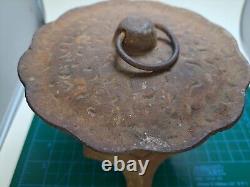 Vintage Japanese Style Heavy Cast Iron Garden Lantern Pagoda Rustic