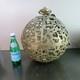 Vintage Karakusa Pierced Brass Japanese Globe Temple Lantern 13 HUGE