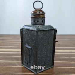 Vintage Kilbourn-Sauer Green Fresnel Glass Oil Lantern