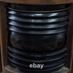 Vintage Kilbourn-Sauer Green Fresnel Glass Oil Lantern