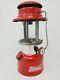 Vintage Lantern Coleman Rare Red Model 335 With Pyrex Glass Globe