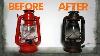 Vintage Lantern Makeover Rust Finish And Flickering Led Upgrade