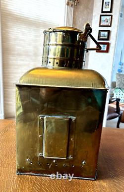 Vintage Large Perko Perkins Marine Boat Ship Lantern \ Nautical Light