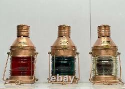 Vintage Lights for Sale Antique Ship Nautical SE Copper Kerosene Lantern Lot 3