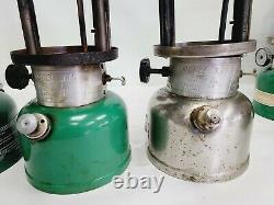 Vintage Lot 7 Coleman Lantern Green Model 4x 335 1x 321c 1x 325 1x 325c