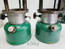 Vintage Lot 7 Coleman Lantern Green Model 4x 335 1x 321c 1x 325 1x 325c