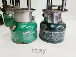 Vintage Lot 7 Coleman Lantern Green Model 4x 335 1x 321c 1x 325 1x 325c