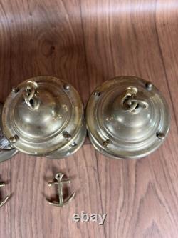 Vintage Lot Of 4 Brass Ship Lanterns Read