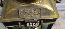 Vintage Marine Cargo Light 3954 Brass Ship Carriage Lantern Great Britain 1939