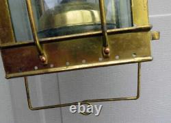 Vintage Marine Cargo Light 3954 Brass Ship Carriage Lantern Great Britain 1939