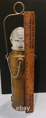 Vintage Marine Perko Solid Brass Lantern (Battery)