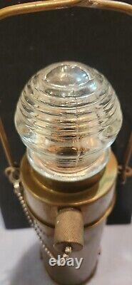 Vintage Marine Perko Solid Brass Lantern (Battery)