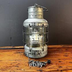 Vintage Maritime ANCHOR Ship Lantern Working Nautical Decor Lamp