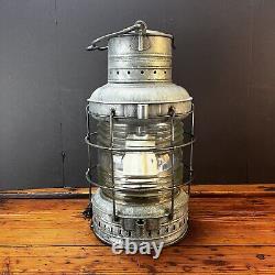 Vintage Maritime ANCHOR Ship Lantern Working Nautical Decor Lamp