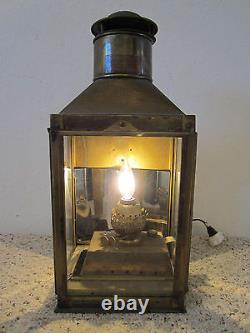 Vintage Maritime Brass Ship's Cargo Lantern