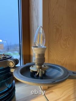 Vintage Maritime Green Signal Lantern Lamp, Nautical Ship Light, Dimmable