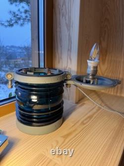 Vintage Maritime Green Signal Lantern Lamp, Nautical Ship Light, Dimmable
