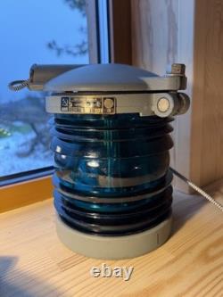 Vintage Maritime Green Signal Lantern Lamp, Nautical Ship Light, Dimmable