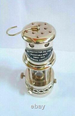 Vintage Maritime Ship Boat Oil Lantern Antique Nautical Brass Minor Lamp Decor