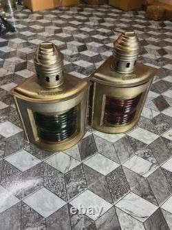 Vintage Maritime Ship Boat Oil Lantern Antique Nautical Brass Minor Lamp Decor