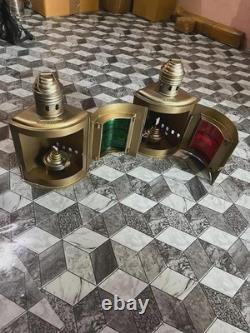 Vintage Maritime Ship Boat Oil Lantern Antique Nautical Brass Minor Lamp Decor