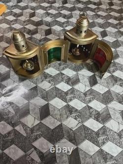 Vintage Maritime Ship Boat Oil Lantern Antique Nautical Brass Minor Lamp Decor