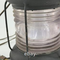 Vintage Maritime Steel & Brass Anchor Light Lamp Lantern Converted Electric 14
