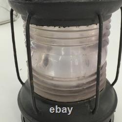 Vintage Maritime Steel & Brass Anchor Light Lamp Lantern Converted Electric 14