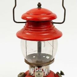 Vintage May 1957 Coleman 200A Red Lantern with Original Box and Directions