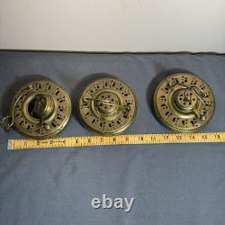 Vintage Metal Fabric Collapsible Accordion Lantern Asian Candle Lamp India