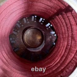 Vintage Metal Fabric Collapsible Accordion Lantern Asian Candle Lamp India