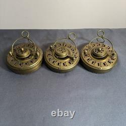 Vintage Metal Fabric Collapsible Accordion Lantern Asian Candle Lamp India