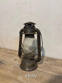 Vintage Metal Oil Lantern Antique Kerosene Lamp Rustic Farmhouse Decor