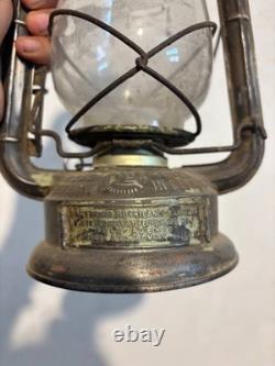 Vintage Metal Oil Lantern Antique Kerosene Lamp Rustic Farmhouse Decor