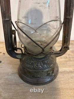 Vintage Metal Oil Lantern Antique Kerosene Lamp Rustic Farmhouse Decor