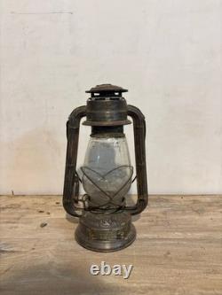 Vintage Metal Oil Lantern Antique Kerosene Lamp Rustic Farmhouse Decor