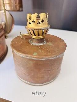 Vintage Meteorite 110803 Copper Oil Ship Lantern Nautical