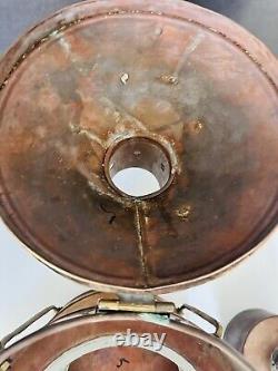 Vintage Meteorite 110803 Copper Oil Ship Lantern Nautical