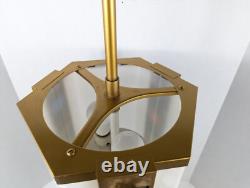 Vintage Mid Century Church Lantern Hanging Light withLucite Colored Jeweled Rocks