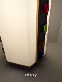 Vintage Mid Century Church Lantern Hanging Light withLucite Colored Jeweled Rocks