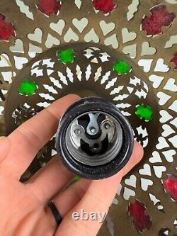 Vintage Middle Eastern Moroccan Pierced Metal Hanging Lantern Vintage Boho Chic