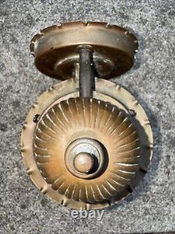 Vintage Mission Copper Porch Light Fixture Glass Patina Reclaimed Lantern Style
