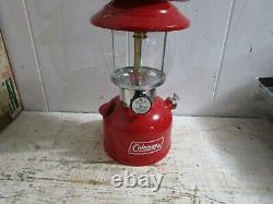 Vintage NOS Coleman Lantern 200A195 Red Withbox Single Mantle 10 1973Unfired